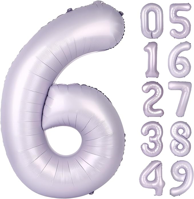 2026 number balloon Lavender Purple by Upgesy
