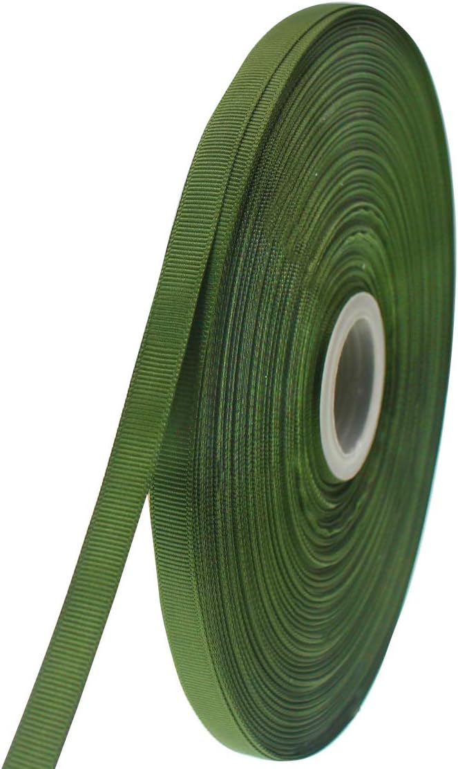 Jesep One Roll 100 Yards 3/8" Soild Grosgrain Ribbon Boutique Gift Wrapping - Image 2