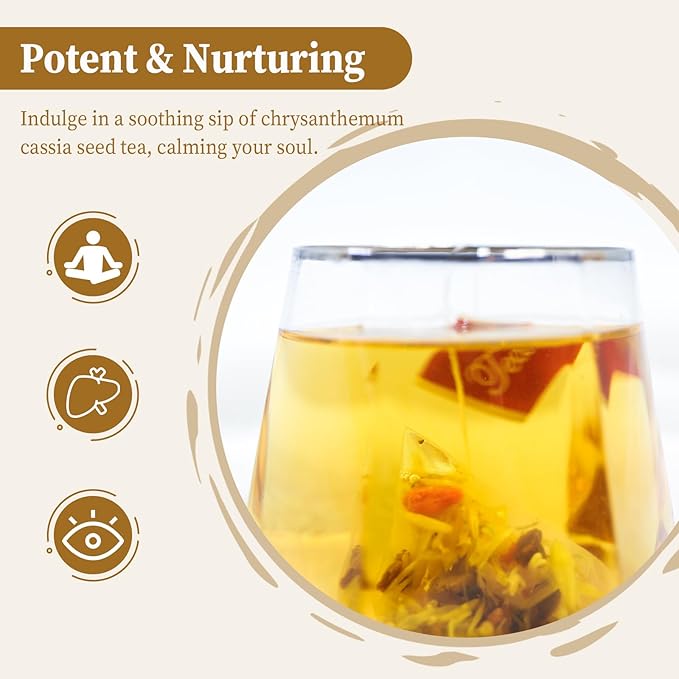 FullChea - Chrysanthemum Cassia Seed Tea, 30 Teabags, 5g/bag - Burdock Root - Image 3