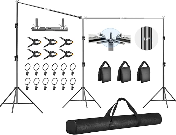 FUDESY 10x20ft Backdrop Stand Heavy Duty Adjustable Photography Background by FUDESY