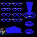 60 Pack 8” Blue Glow Sticks Bulk Bright Glow Sticks by ZSMKJIAYE