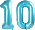 Pearl Blue 10 Number Balloon by Upgesy