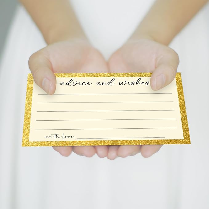 White Gold Advice and Wishes Card, Advice Cards - Image 5