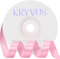Rose Pink Satin Ribbon 3/8 inch X Continuous 25 Yards, Single Face Polyester by Kryvusribbon