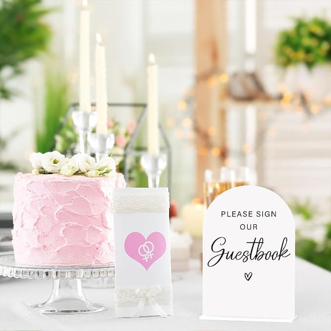Acrylic Wedding Sign Please Sign Our Guestbook Wedding Signs - Image 6
