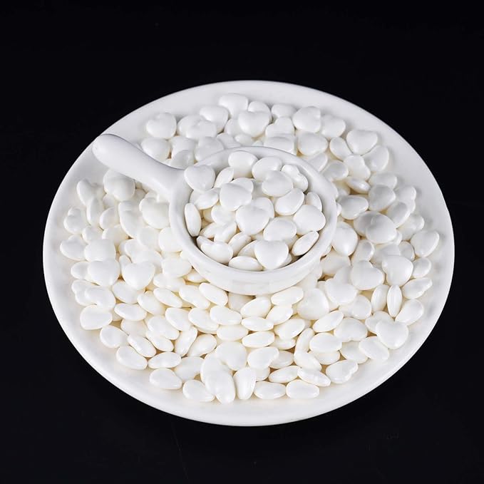 Kasvan White Heart Shapes Sprinkles - Image 5