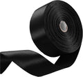 2 Inch Black Satin Ribbon 50 Yards Solid Fabric Ribbons by Celadora