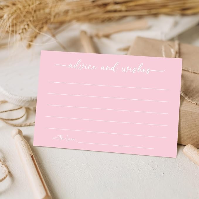 Pink Advice and Wishes Card, Advice Cards - Image 4