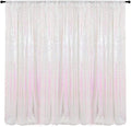 Iridescent White Sequin Photography Backdrop Curtains 8FTx8FT 1 Panel Sparkly by HMQIANG