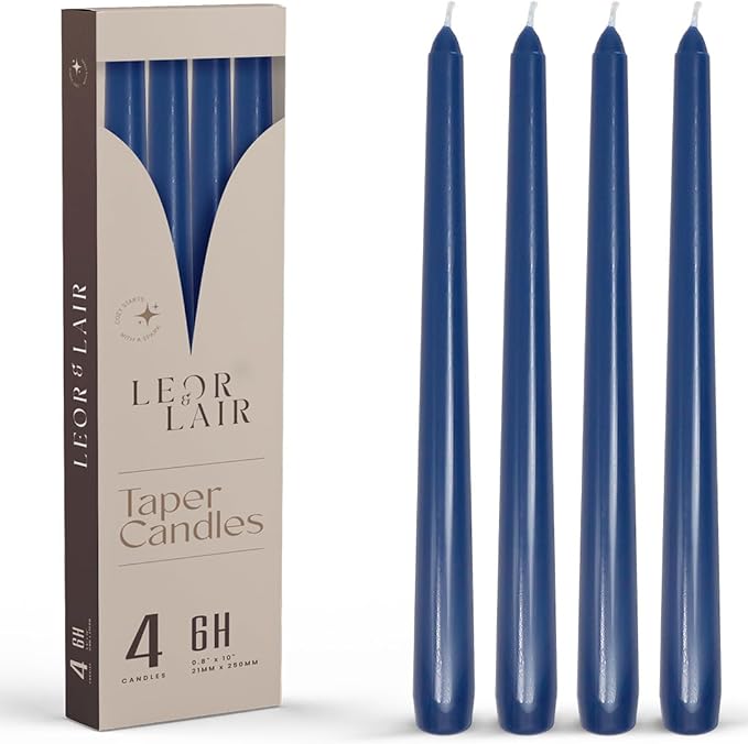 Leor & Lair Blue Taper Candles by LeorLair