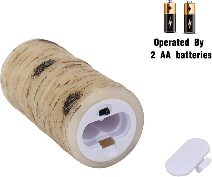 Vinkor Flameless Candles Battery Operated Candles Birch Effect 4" 5" 6" 7" 8" - Image 7