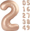 Light Brown number balloon 2026 by Upgesy