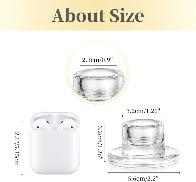 Hewory Glass Taper Candle Holders: 20 PCS Candlestick Holders Clear Short - Image 6