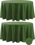 Fokitut 2 Pack Waterproof Round Tablecloth, 108 Inch, Stain Resistant and by BalsaCircle