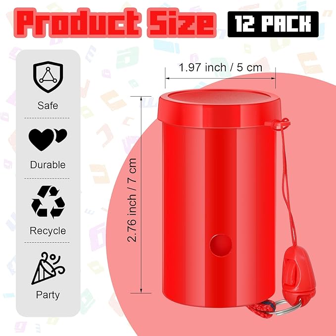12 Pcs Mini Air Horns 3 Inch Noisemakers - Image 2