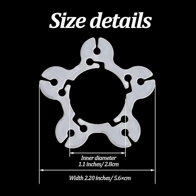 Xindojuz 50 PCS Balloon Clips for Balloon Arch, Plastic Balloon Arch Clips - Image 2