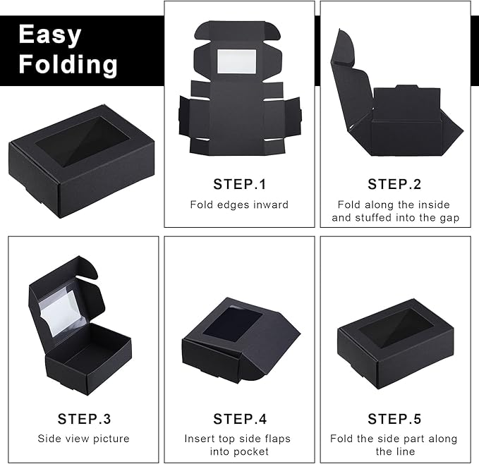 Zonon 30 Pcs Soap Boxes for Homemade Packaging, Mini Kraft Treat Boxes - Image 3