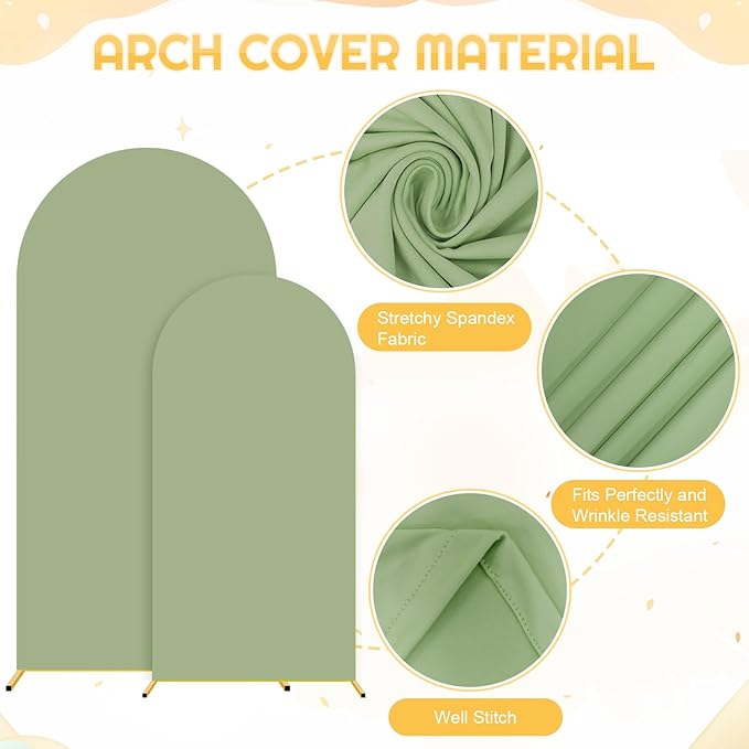 FUHSY Wedding Metal Arch Backdrop Stand - Image 6