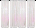 Iridescent Sequin Backdrop Curtains 4 Panels 2FTx8FT Wedding Photo Backdrop by HMQIANG