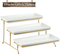 YHOSSEUN 3 Tier Serving Tray for Party, Tiered Serving Platters and Trays by YHOSSEUN