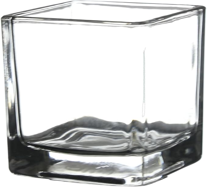 WGV 2 Inch Tea Light Votive Candle Holder, Square Cube 2”x2”, Small Tiny - Image 3