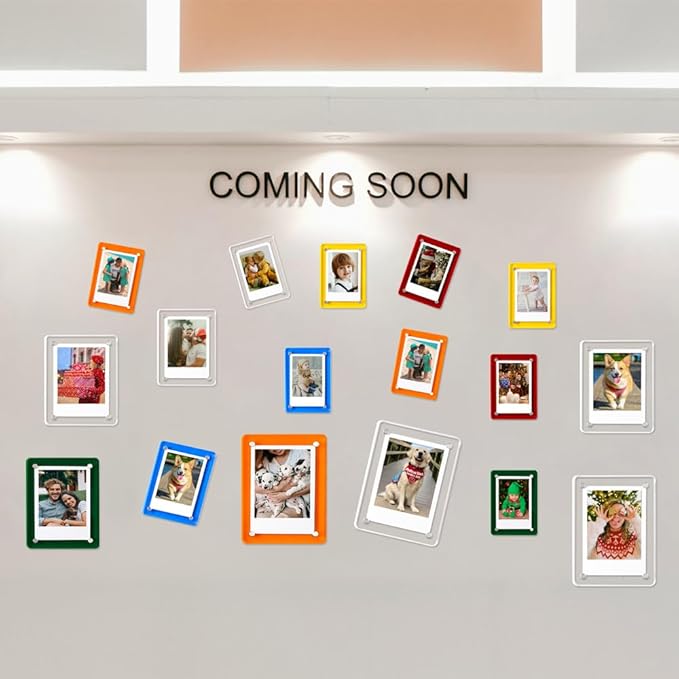 Mini Magnetic Photo Frames for Refrigerator, 2.36x3.54" Acrylic Magnetic - Image 5