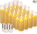 24-Pack A-Series Acrylic LED Flameless Candles by TLNFHRPI