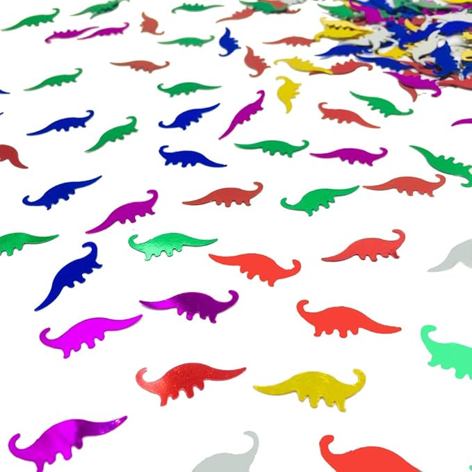 Dinosaur Confetti Metallic Foil Scatter by Unknown