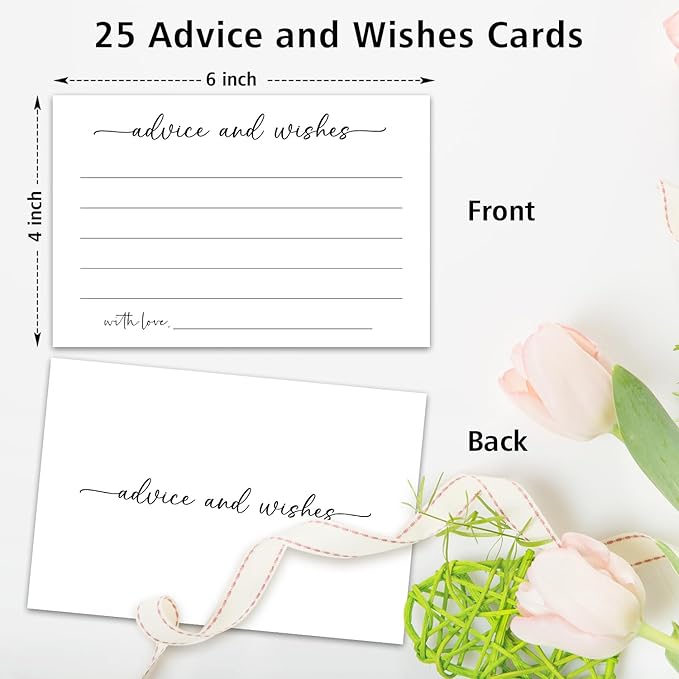 White Advice and Wishes Card, Advice Cards - Image 2