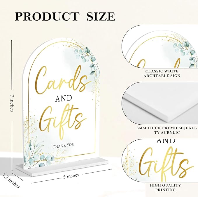 2-Piece Acrylic Wedding Sign Set - Image 3