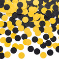 Black and Yellow Confetti Table Decoration by MOWO