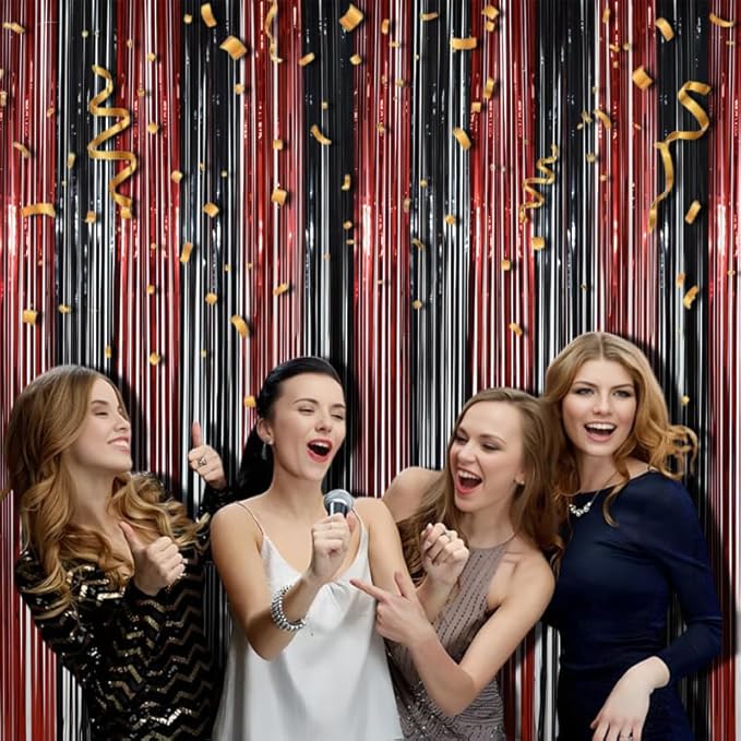BRAVESHINE Tinsel Photo Backdrop Curtains - Image 8