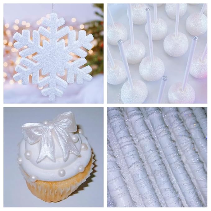 White Edible Glitter Spray - Image 3