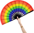 Amajiji Large Folding Hand Rave Fan Popping Fan by Amajiji