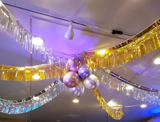 10 Feet Long Roll Foil Fringe Garland - Image 7
