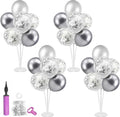 Silver Balloon Stand Centerpiece Table Decorations by ZJDHPTY