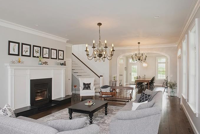 Farmhouse Crystal Chandelier, 32 Inch Modern Flower Branch Oil-Rubbed Bronze - Image 9
