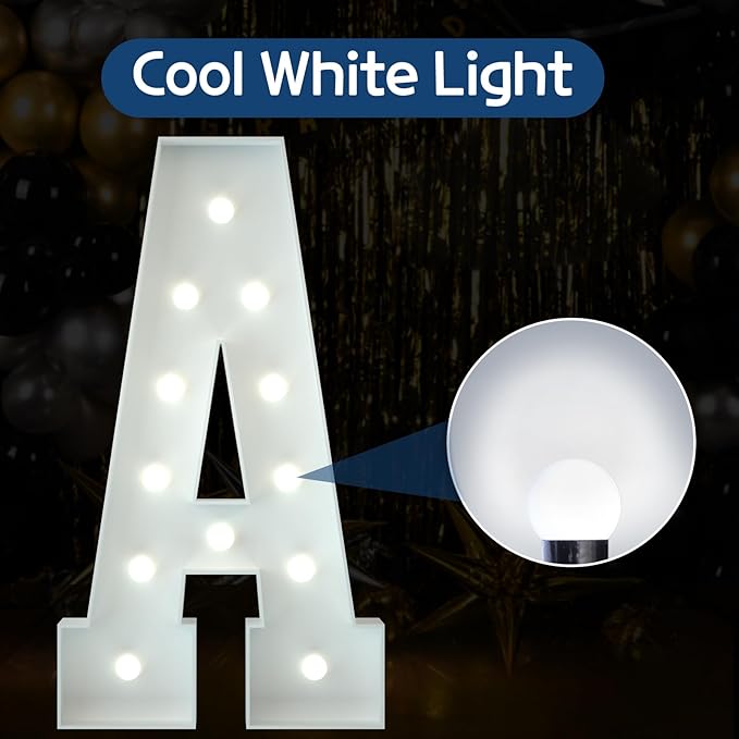 Marquee Letters 4 Feet Tall Large Light Up Letters Baby Shower Decorations - Image 2