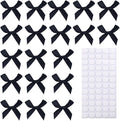 60pcs 1.7" Mini Black Ribbon Bows Decor – Small DIY Satin Bows by Unknown