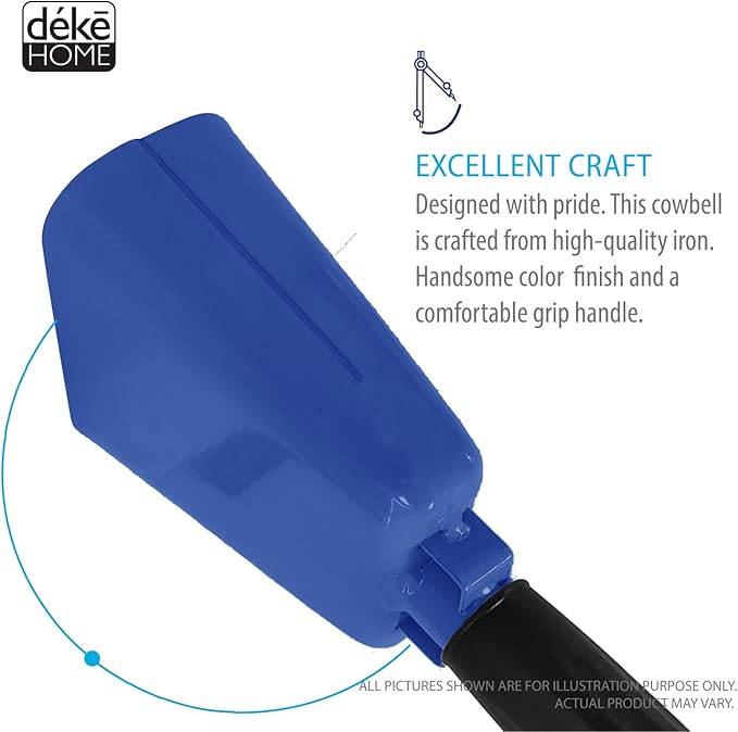 Deke Home - 2 Pack 7 Inch Steel Cowbells - Image 8