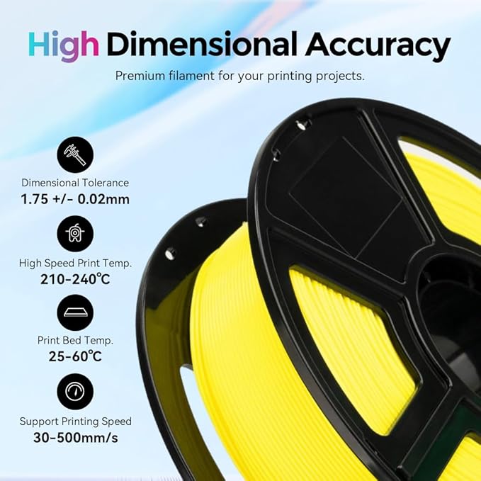 FLASHFORGE Rapid PLA Filament 1.75mm, High Flow Speedy 3D Printer Filament - Image 5