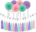 Pink-Purple Mint Mermaid Ocean-Themed Party-Decorations by OURUOLA