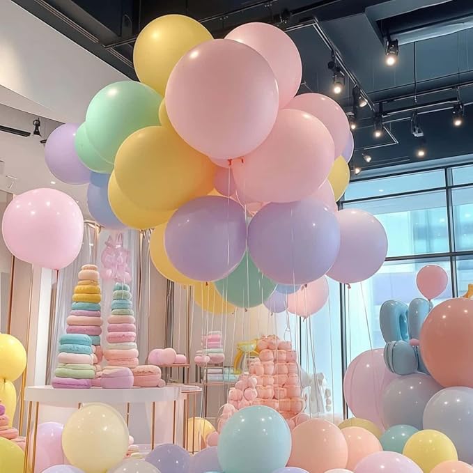 50 Pack Pastel Balloons 24 inch Multicolor Macaron Balloon - Image 5