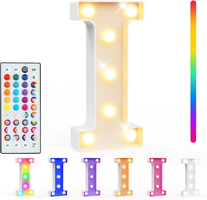 Pooqla Colorful Light Up Letters by Pooqla