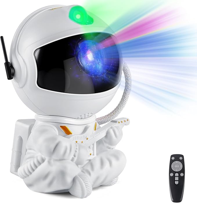 Astronaut Galaxy Projector Night Light – White Astronaut by XHSY