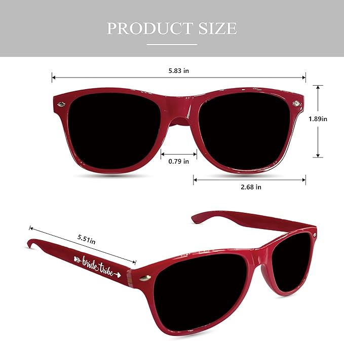 LADY&HOME 10 Pack Bachelorette Party Sunglasses Favors, Bridesmaid and Bride - Image 4