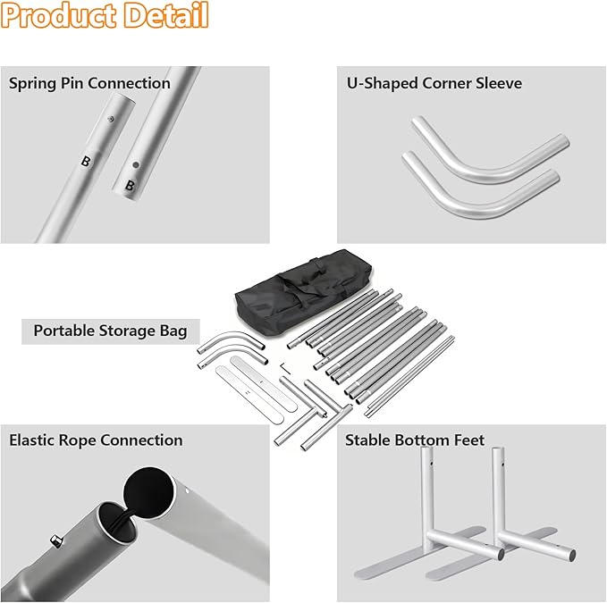 Custom Stand Backdrop with Aluminum Stand, 7.5x13.2ft Commercial Tension Fabric - Image 5