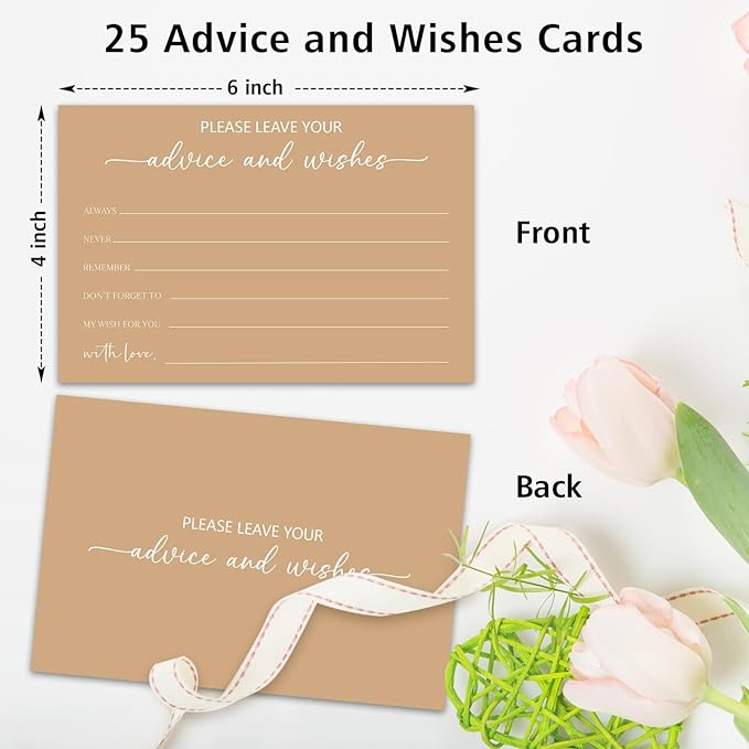 Brown Advice and Wishes Card, Advice Cards - Image 2