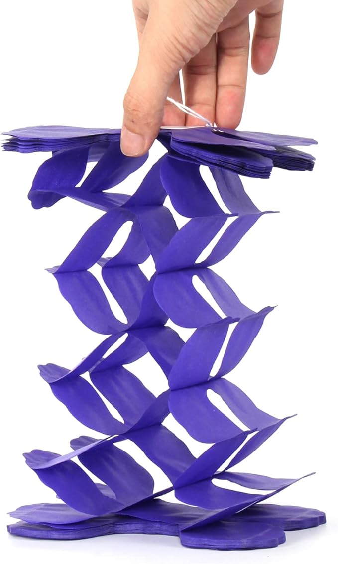 Purple-Gold Party Decorations Garland Streamers - Image 4