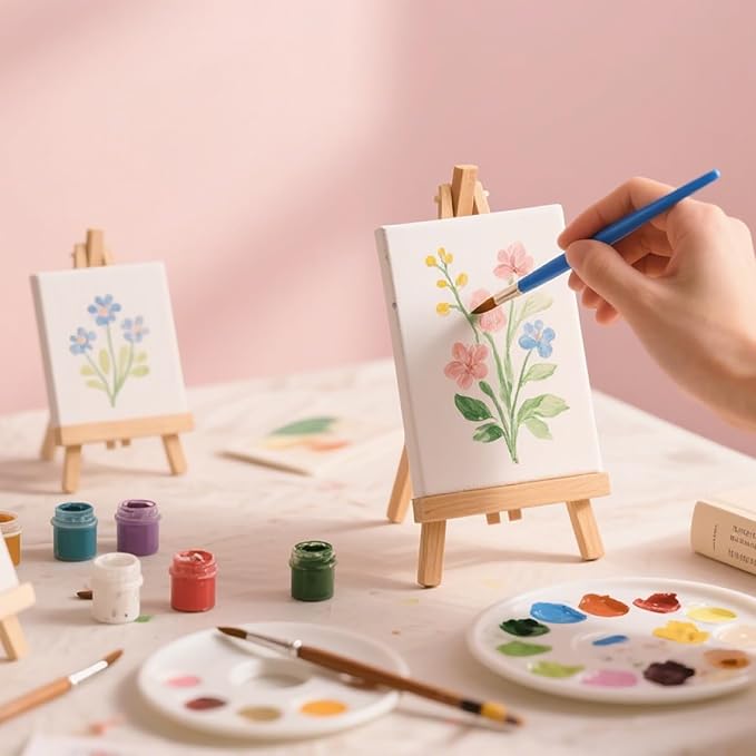 110Pcs Mini Wood Easel Stands - Image 7